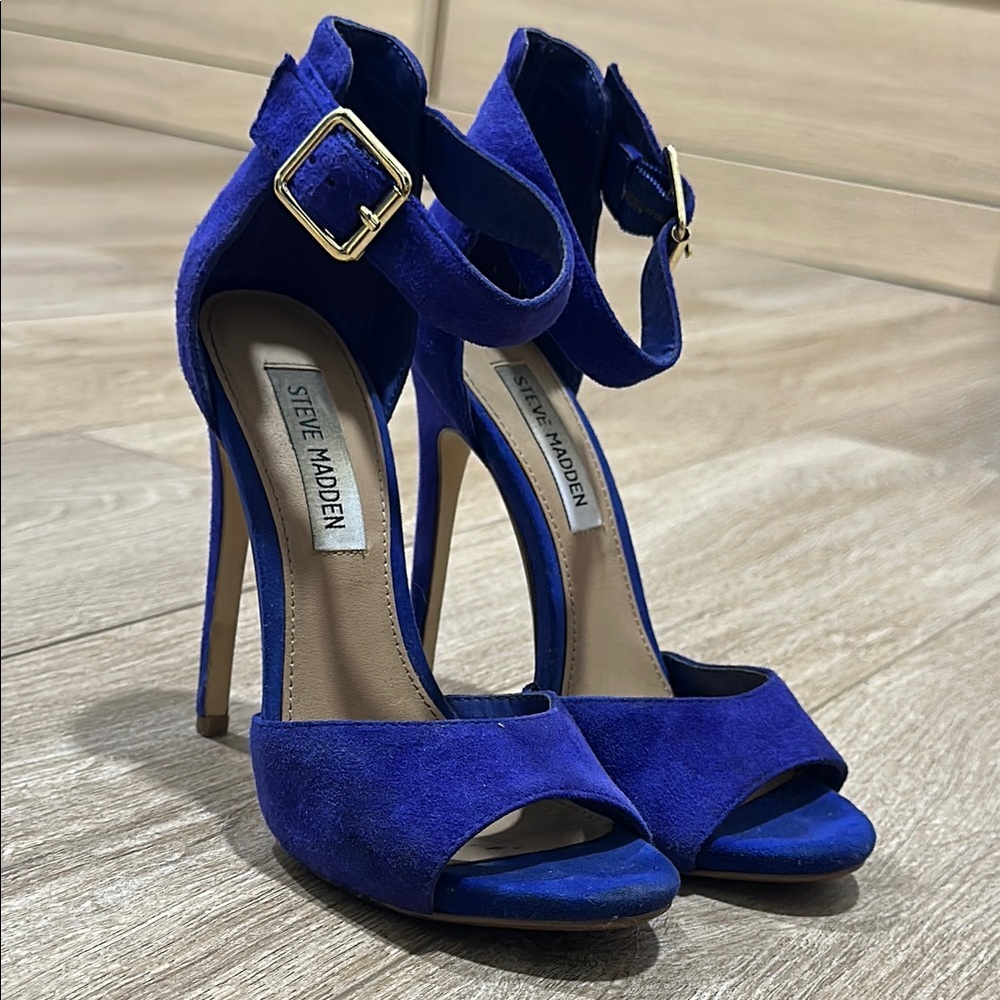 Steve Madden Blue Suede Women's Heels